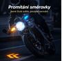 Obrázek z LED blinkry s projekcí pro motocykly 