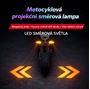 Obrázek z LED blinkry s projekcí pro motocykly 