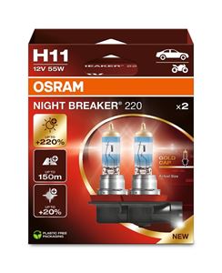 Obrázek z OSRAM 12V H11 55W night breaker 220 (2ks) Duo-box 