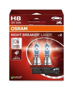 Obrázek OSRAM 12V H8 35W night breaker laser (2ks) Duo-box