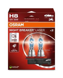 Obrázek z OSRAM 12V H8 35W night breaker laser (2ks) Duo-box 