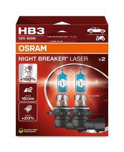Obrázek z OSRAM 12V HB3 60W night breaker laser (2ks) Duo-box 
