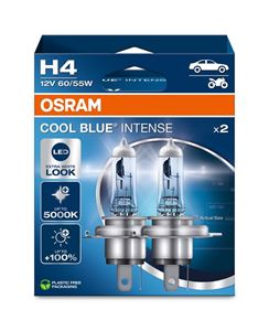 Obrázek z OSRAM 12V H4 60/55W COOL BLUE INTENSE (2ks) Duo-box 