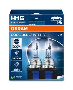 Obrázek z OSRAM 12V H15 15/55W COOL BLUE INTENSE (2ks) Duo-box 