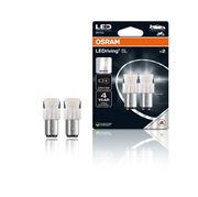 Obrázek OSRAM LED 12V P21/5W BAY15d bílá (2ks) Duo-blister