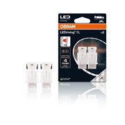 Obrázek OSRAM LED 12V P27/7W W2.5x16q červená (2ks) Duo-blister