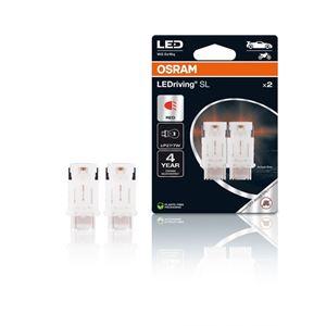 Obrázek z OSRAM LED 12V P27/7W W2.5x16q červená (2ks) Duo-blister 