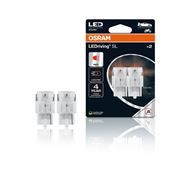 Obrázek OSRAM LED 12V W21W W3x16d červená (2ks) Duo-blister
