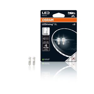 Obrázek z OSRAM LED 12V T5 W2x4.6d bílá (2ks) Duo-blister 