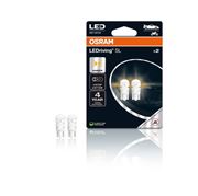 Obrázek OSRAM LED 12V W5W W2,1x9,5d oranžová (2ks) Duo-blister