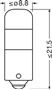 Obrázek z OSRAM LED 12V T4W BA9s bílá (2ks) Duo-blister 