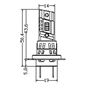Obrázek z LED H7 bílá, 9-36V, 3000LM 