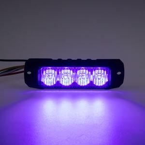 Obrázek z PROFI výstražné LED světlo vnější, modré, 12-24V, ECE R65 