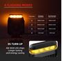 Obrázek z LED světlo obdélníkové bílé/oranžové, 14W, 101x127,6mm, ECE R65 