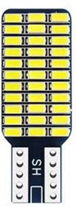 Obrázek z LED T10 bílá, 12V, plochá 33x3014 čip 