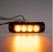 Obrázek PROFI výstražné LED světlo vnější, oranžové, 12-24V, ECE R65