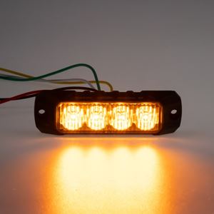 Obrázek z PROFI výstražné LED světlo vnější, oranžové, 12-24V, ECE R65 