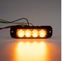 Obrázek z PROFI výstražné LED světlo vnější, oranžové, 12-24V, ECE R65 
