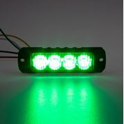 Obrázek PROFI výstražné LED světlo vnější, zelené, 12-24V, ECE R10