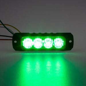 Obrázek z PROFI výstražné LED světlo vnější, zelené, 12-24V, ECE R10 