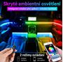Obrázek z LED ambientní osvětlení RGB 12V, Bluetooth, 6 pásků 
