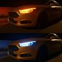 Obrázek z LED pásek, dynamické blinkry, oranžová, 45 cm 