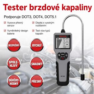 Obrázek z Profesionální tester brzdové kapaliny s LCD 