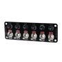 Obrázek z Panel s 6x spínači + 6x pojistky, 12/24V 