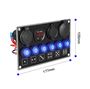 Obrázek z Panel s 6x spínači + 4x USB PD/Voltmetr/CL zásuvka, 12/24V 