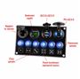 Obrázek z Panel s 6x spínači + 4x USB PD/Voltmetr/CL zásuvka, 12/24V 