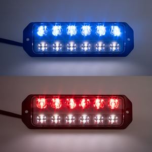 Obrázek z LED světlo nástěnné s výstražným světlem červeno modré, ECE R65 