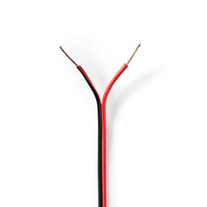 Obrázek z Repro kabel 2x0,5mm2 - černočervený 