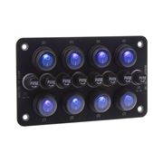 Obrázek Panel s 8x spínači + 8x pojistky, 12/24V