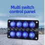 Obrázek z Panel s 8x spínači + 8x pojistky, 12/24V 