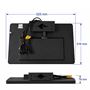Obrázek z Stropní LCD monitor 21,5" s fixním držákem, 2x RCA Video + 1x HDMI, černý 