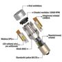 Obrázek z LED BA15S bílá 12V, 8LED/CSP1860 