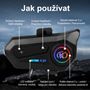 Obrázek z Bluetooth HF sada do helmy univerzální 