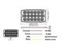Obrázek z SLIM výstražné LED světlo vnější, oranžové, 18 LED, 12-24V, ECE R65 