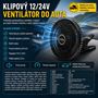 Obrázek z Ventilátor 208 mm na klip 12-24V 
