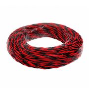Obrázek Kabel kroucený 2x 0,8 mm, červená/černá, 100 m bal