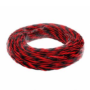 Obrázek z Kabel kroucený 2x 0,8 mm, červená/černá, 100 m bal 