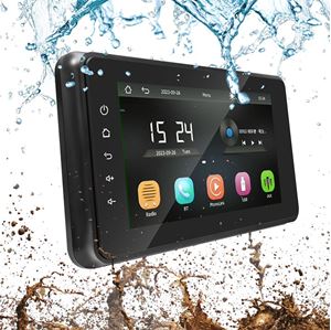 Obrázek z Voděodolné autorádio s 8" LCD/USB/Bluetooth/CarPlay/AndroidAuto/IP6X 