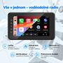 Obrázek z Voděodolné autorádio s 8" LCD/USB/Bluetooth/CarPlay/AndroidAuto/IP6X 