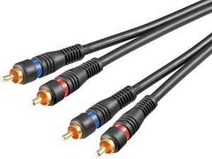 Obrázek z Kabeláž 2x Cinch - 2x Cinch 0,2m 