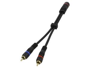 Obrázek z Y adaptér 2x Cinch samec - 1x Cinch samice 0,2m 