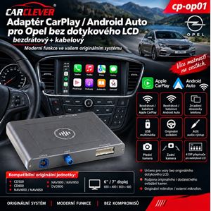 Obrázek z Adaptér CarPlay/Android Auto Opel bez dotykového LCD 