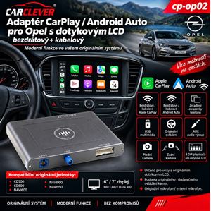 Obrázek z Adaptér CarPlay/Android Auto Opel s dotykovým LCD 