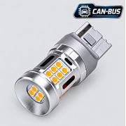 Obrázek LED T20 (7440) oranžová, 12V, 28LED/3030SMD
