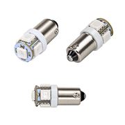Obrázek LED BA9s červená, 6V, 5LED/5050SMD, veteráni