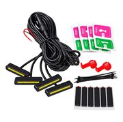 Obrázek LED světla bílá poziční/denní do mřížky, 4ks, 12V